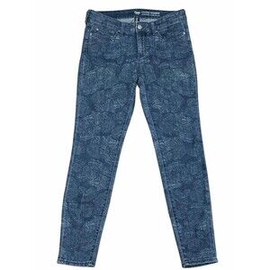 Gap Legging Skimmer Ankle Jeans Blue Floral Pattern Women's Size 4/27